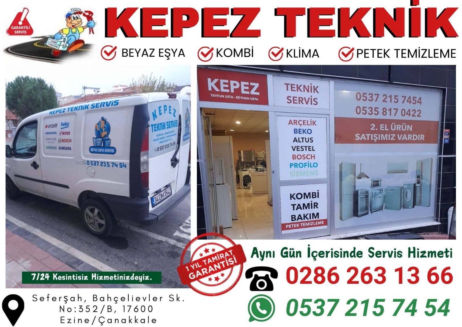 Ezine Demirdöküm Servisi